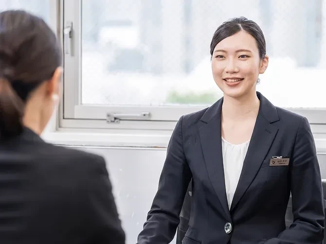 就職担当スタッフとの個別面談